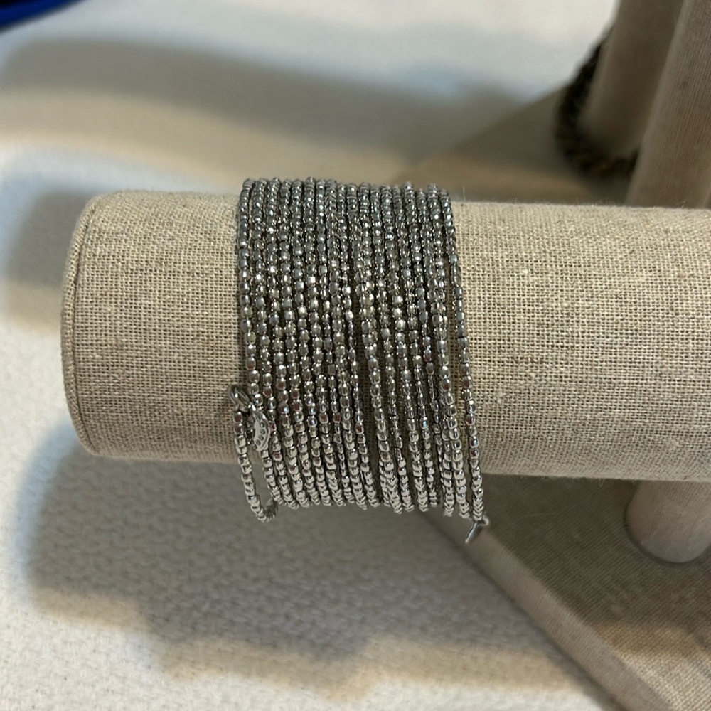 Stella & Dot silver wrap bracelet